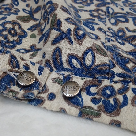 Vintage Style Stefano International Floral Women's Button Down Jacket Size 18 - Picture 6 of 6